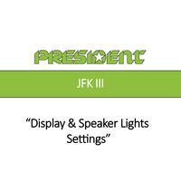 Display & Speaker Ligts Settings